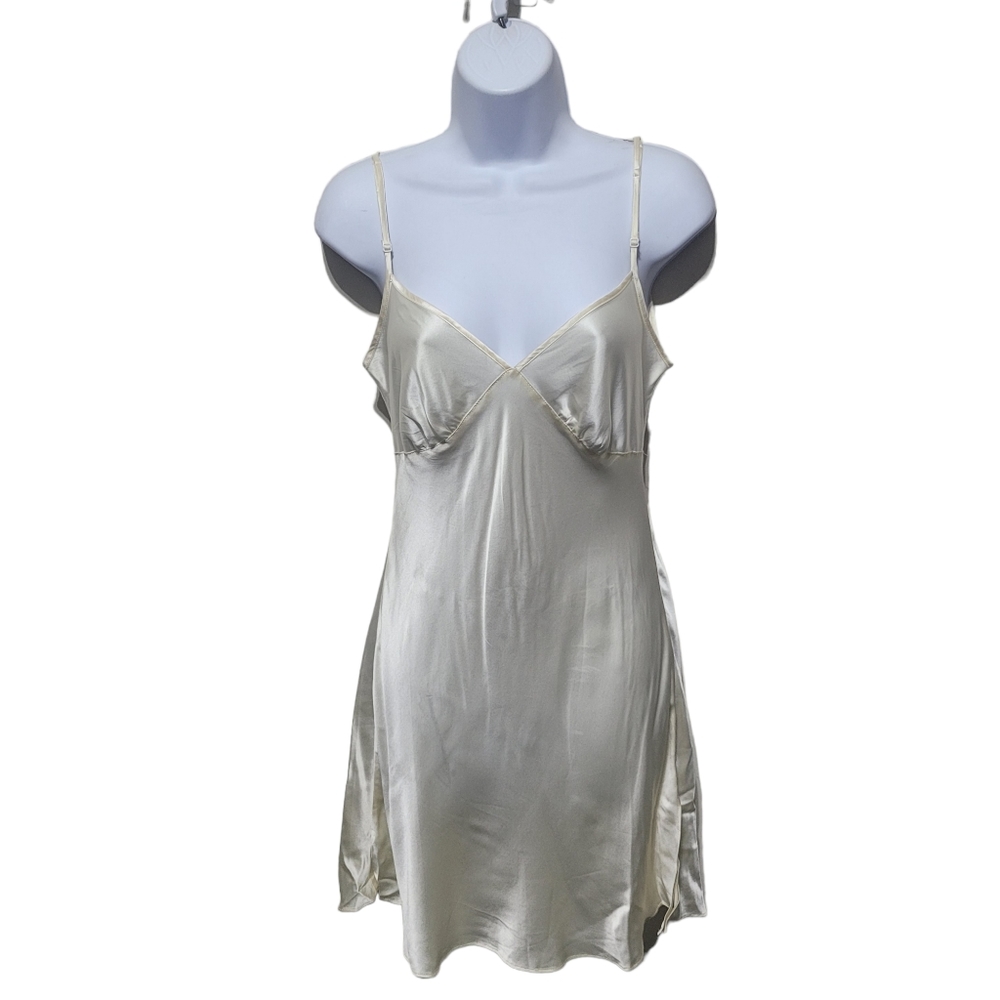 Victoria's Secret Silk Ivory Slip Lingerie Nightgown
